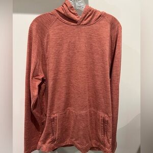 Rust Red 01.Algo Hoodie Men’s Sweatshirt Size Large